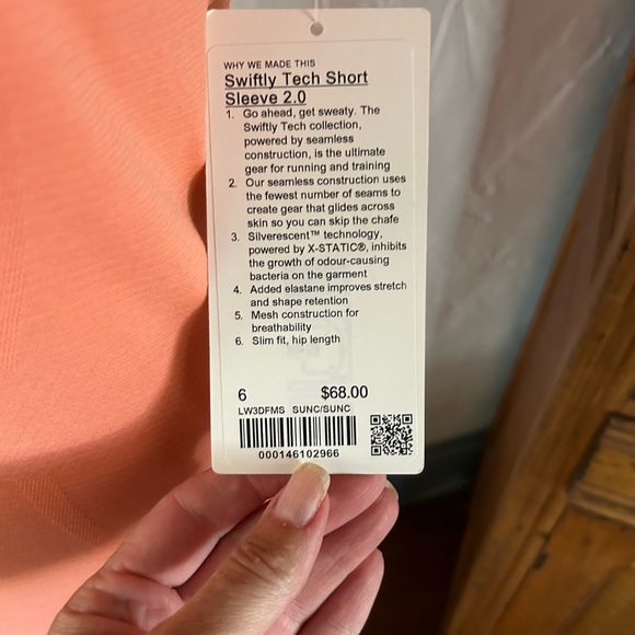 Lululemon Swiftly Tech in Sunny Coral - Picture 2 of 3